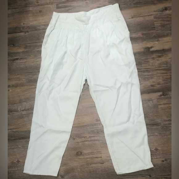 Wilfred Aritzia Casbah Bohemian High Waisted Lyocell Pants - Light Soft Blue - Picture 2 of 10